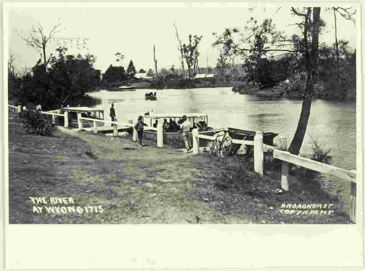 Wyong. The wharf on the Wyong River