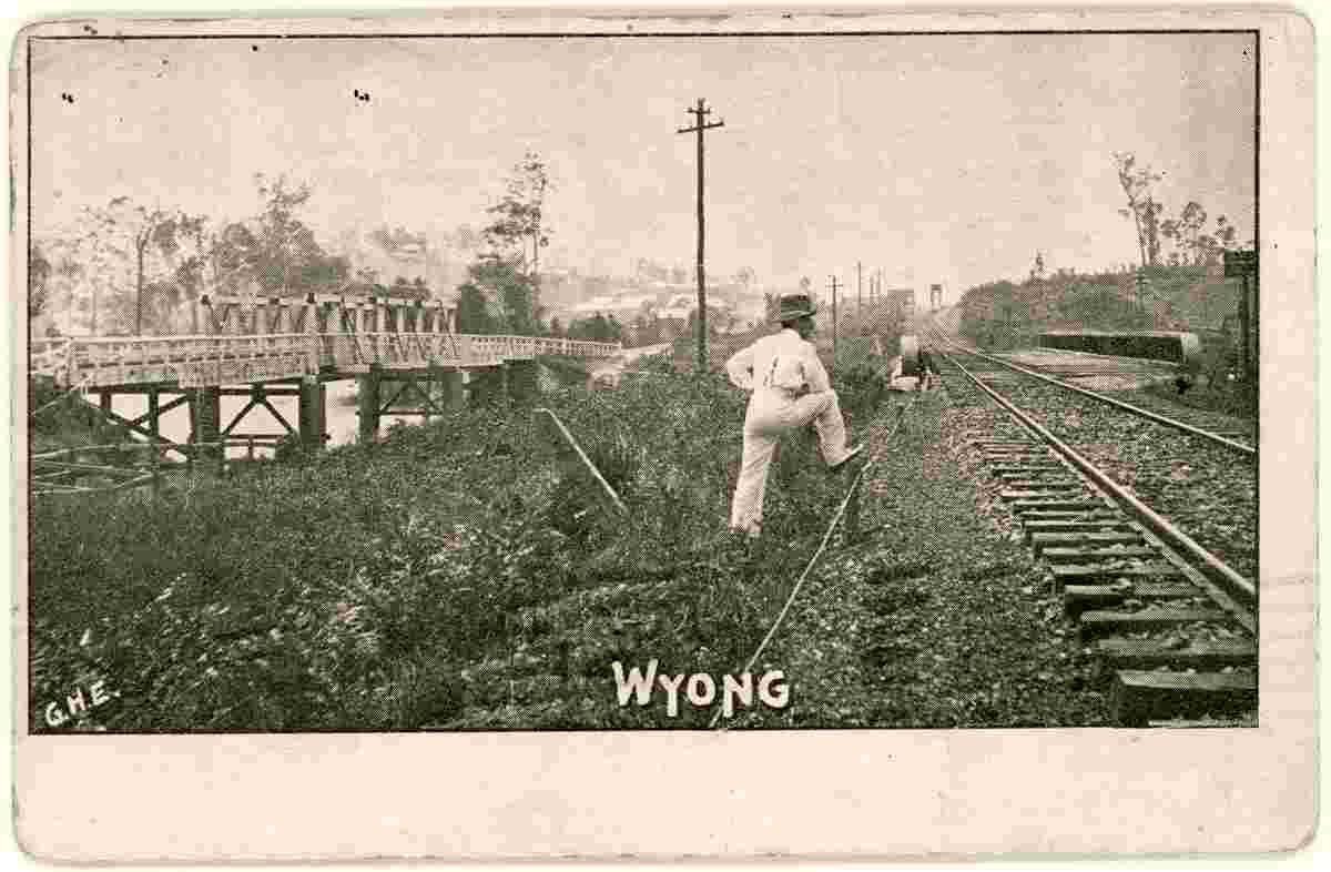 Wyong. View of the train tracks