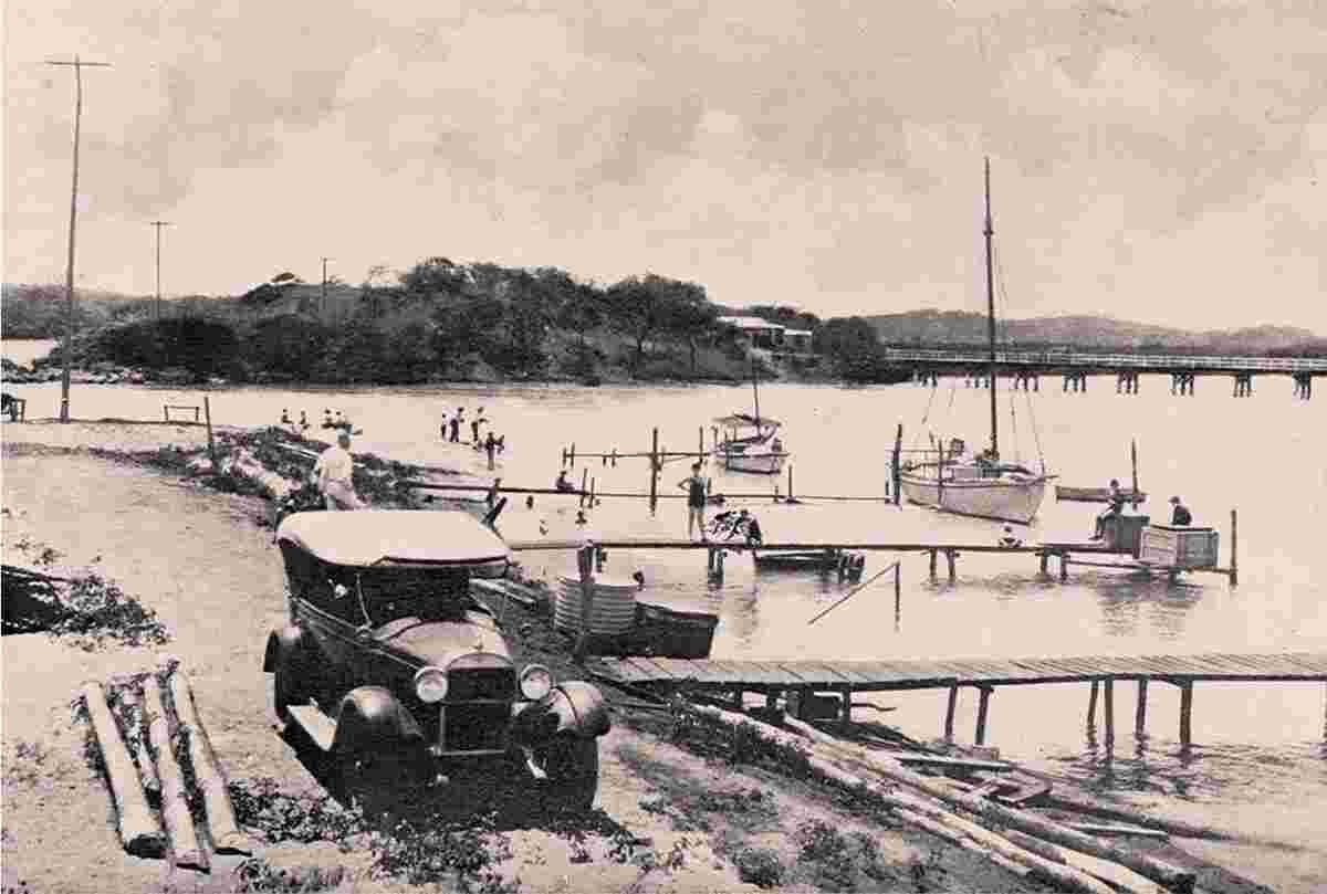 Yeppoon. Fishing and boating on the waterfront, 1913