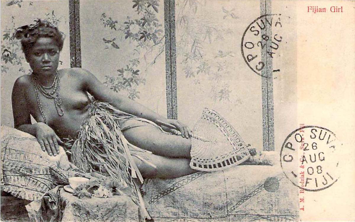 Suva. Fijian Girl, 1908