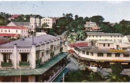 Suva. The Triangle Garden in Central business district, 1940-50s