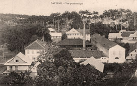 Cayenne. Panorama of the city