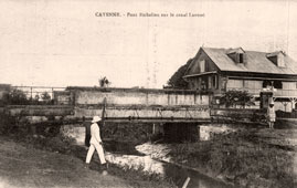 Cayenne. Richelieu Bridge over the Laussat Canal