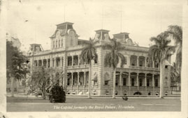 Honolulu. Capitol, formerly the Royal Palace