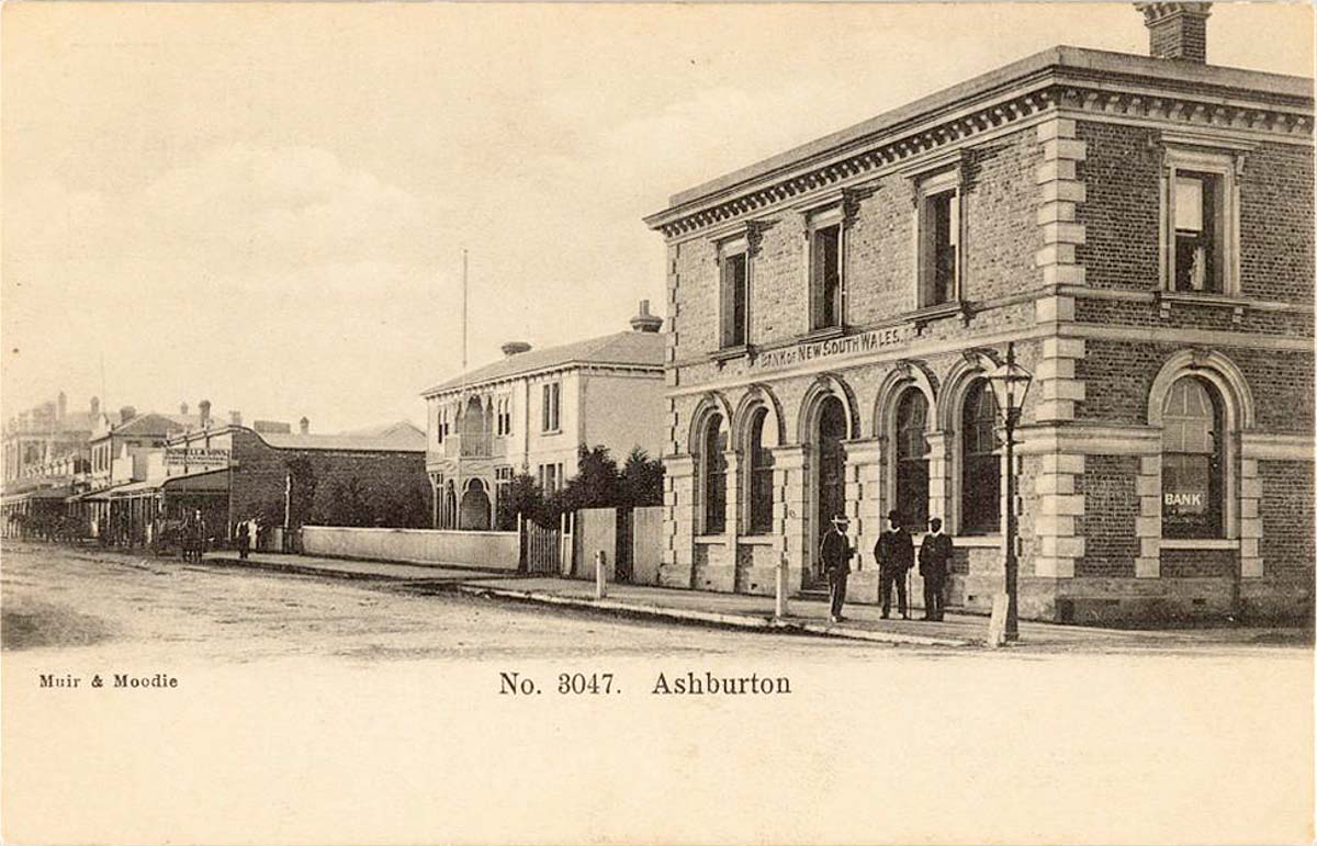 Ashburton. Bank of New South Wales, 1904