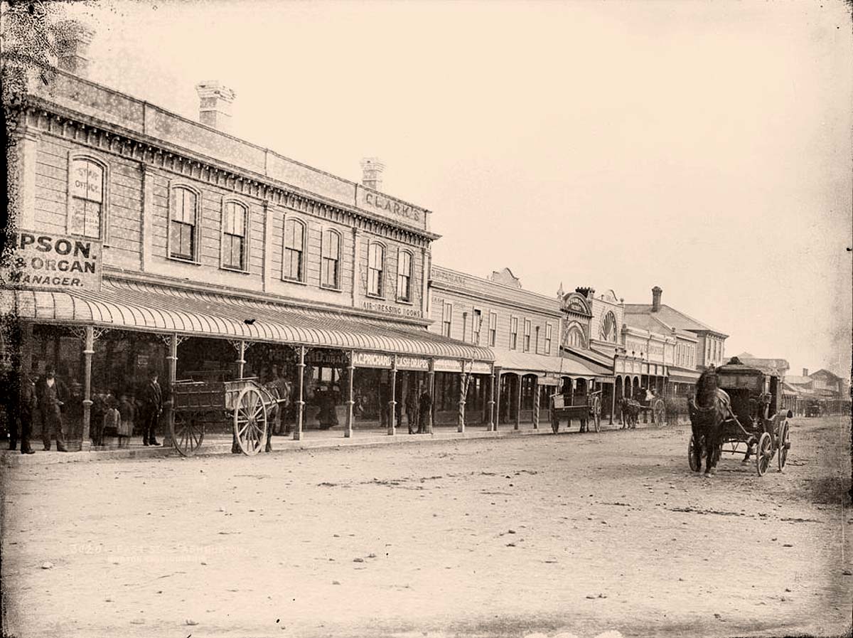 Ashburton. East Street, horses carts and cabriolet