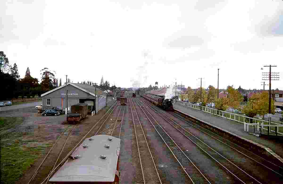 Ashburton. Railway station, 1959