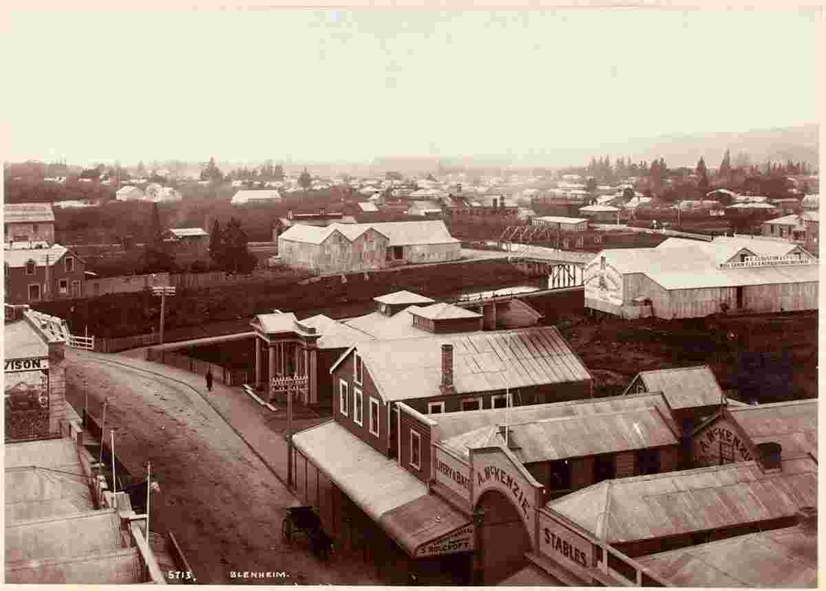 Panorama of Blenheim, 1904