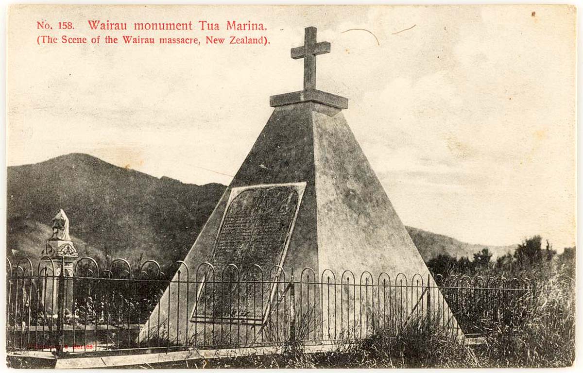 Blenheim. 'Tua Marina', Wairau monument, between 1904 and 1915