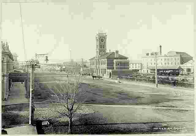Gore. Panorama of Street and Railway Station, circa 1905