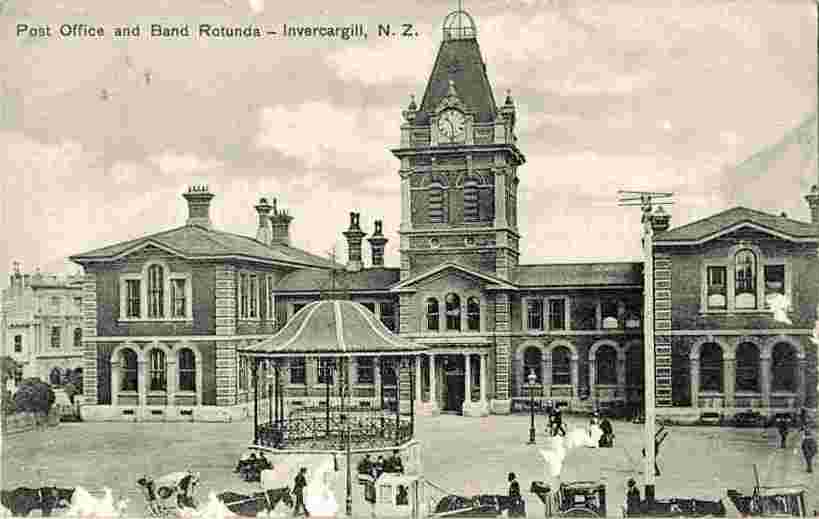 Invercargill. Post Office and Band Rotunda
