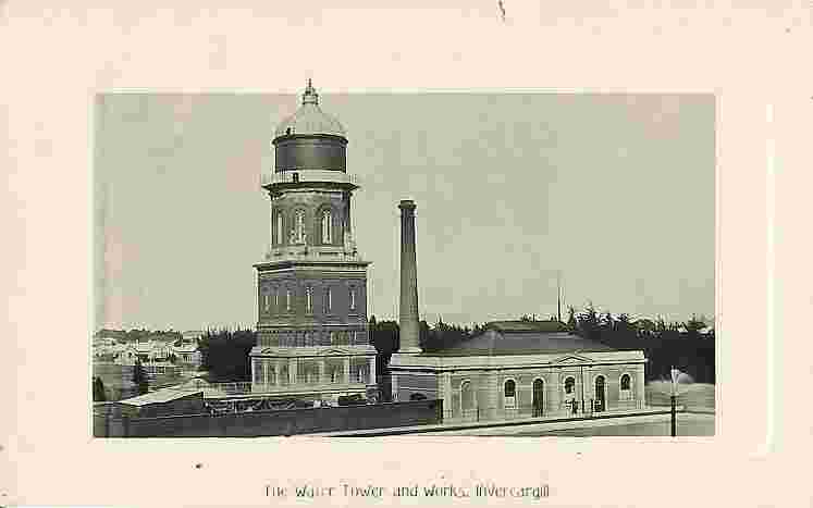 Invercargill. Water Tower and Works, 1920