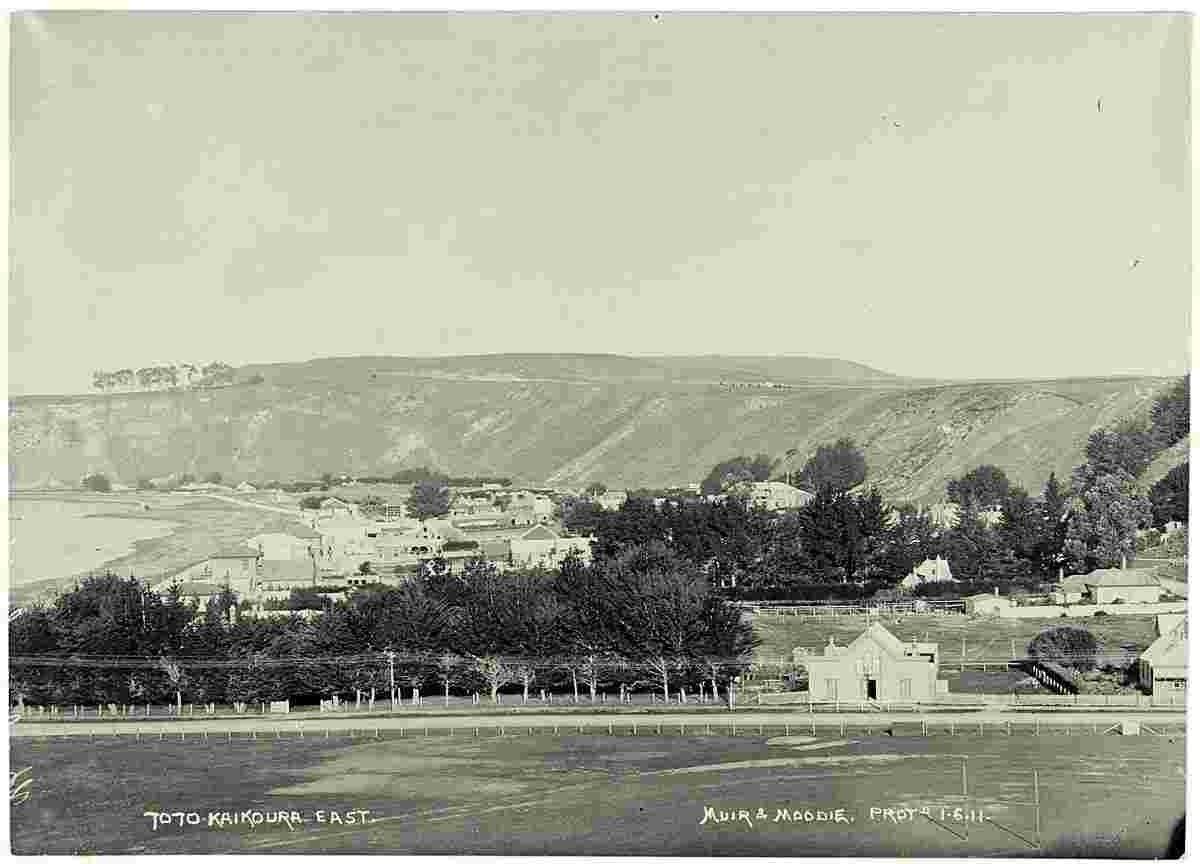 Kaikoura. Panorama of the City, East, circa 1911