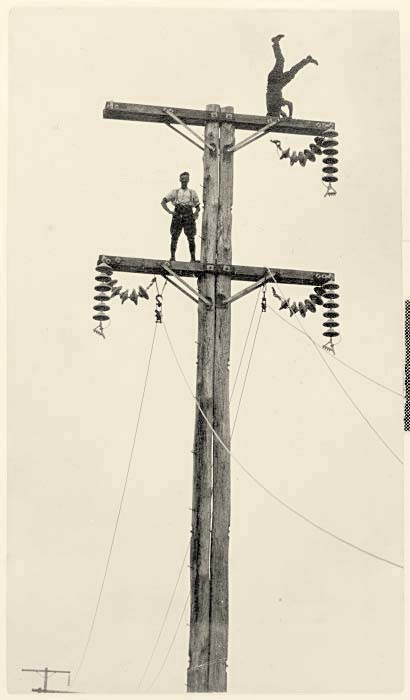 Levin. Electricity cable linesmen, circa 1925