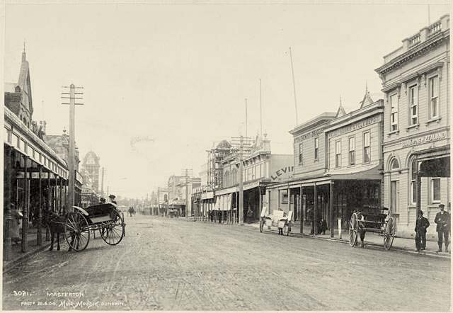 Masterton. Panorama of Street, 1904
