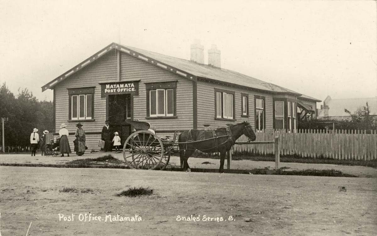 Matamata. Post Office (built in 1912), 1919