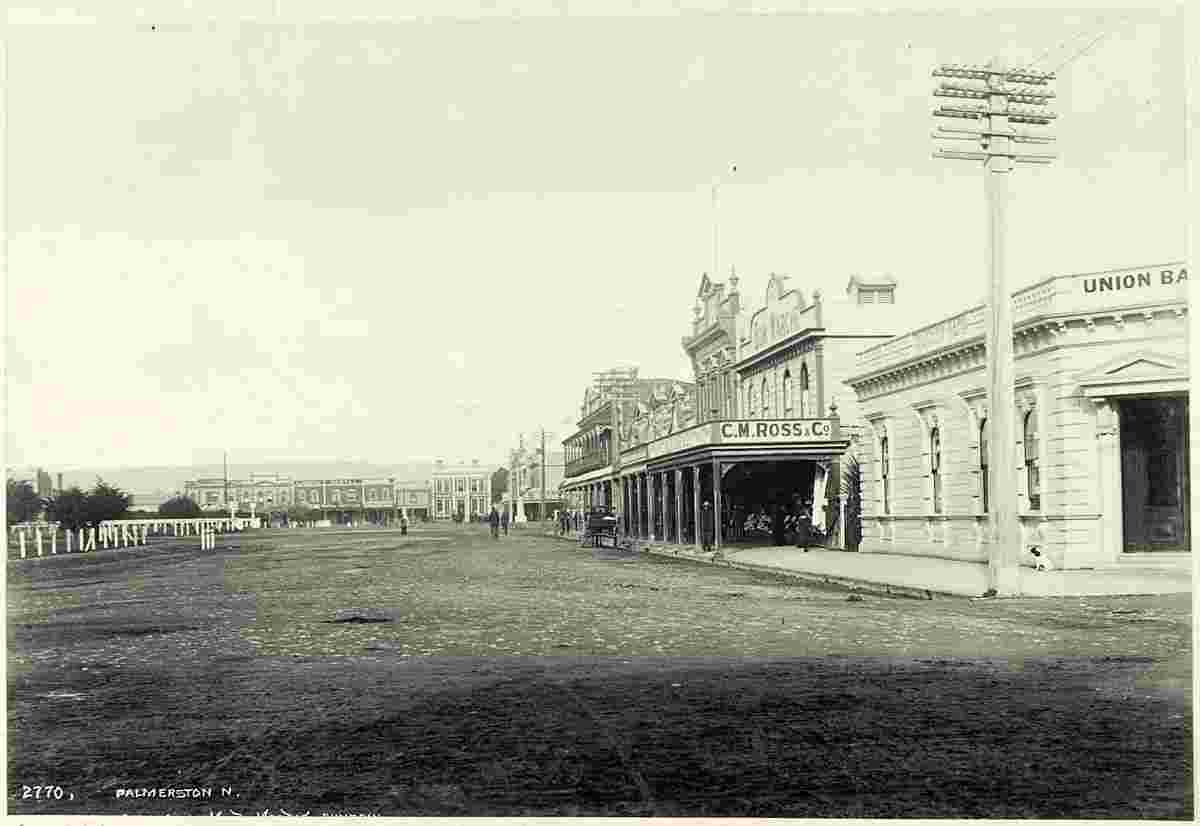 Palmerston North. Panorama of City, circa 1900