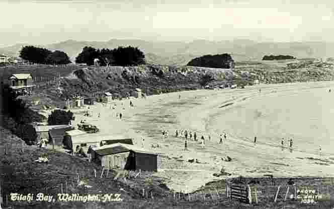 Porirua. Titahi Bay beach, circa 1920's