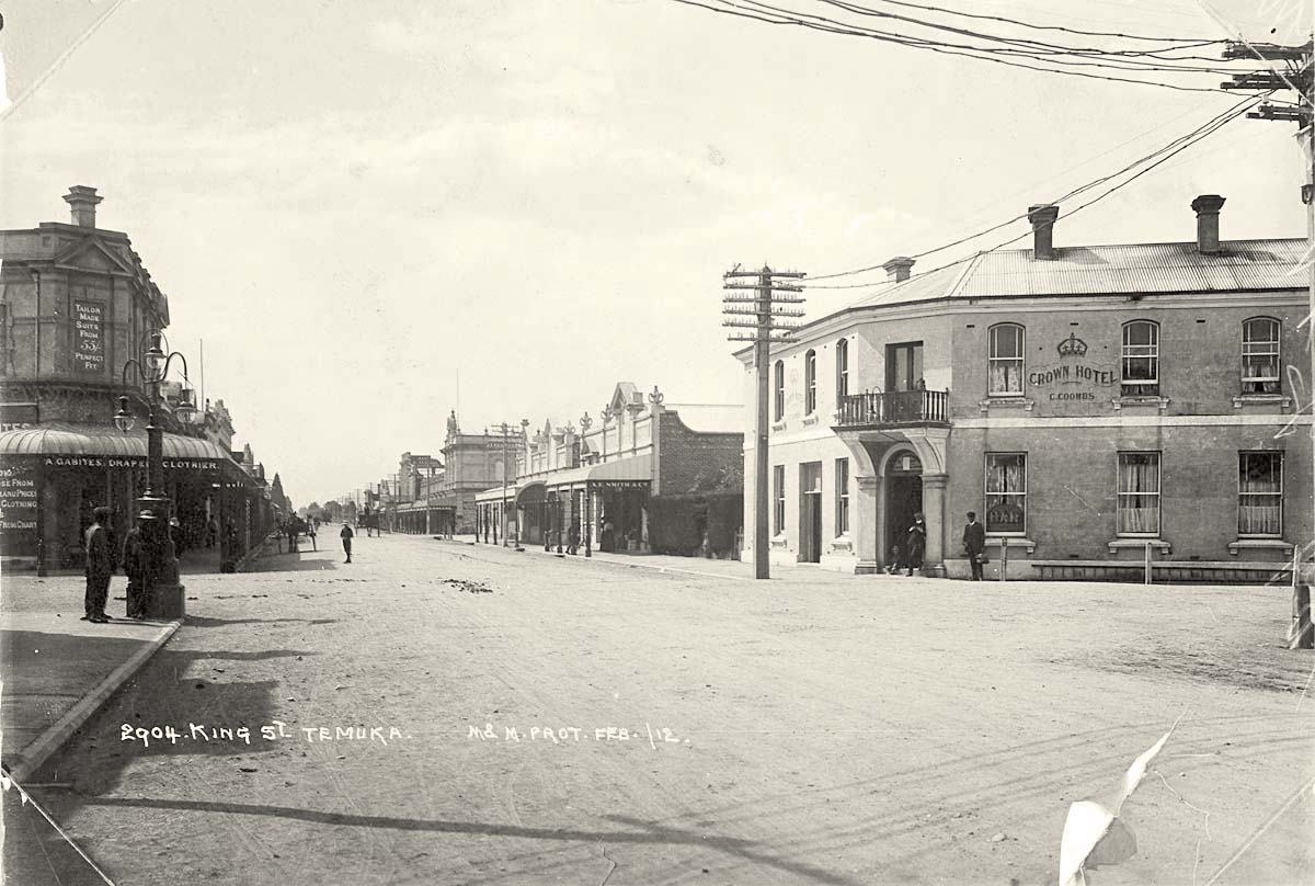 Temuka. King Street, 1912
