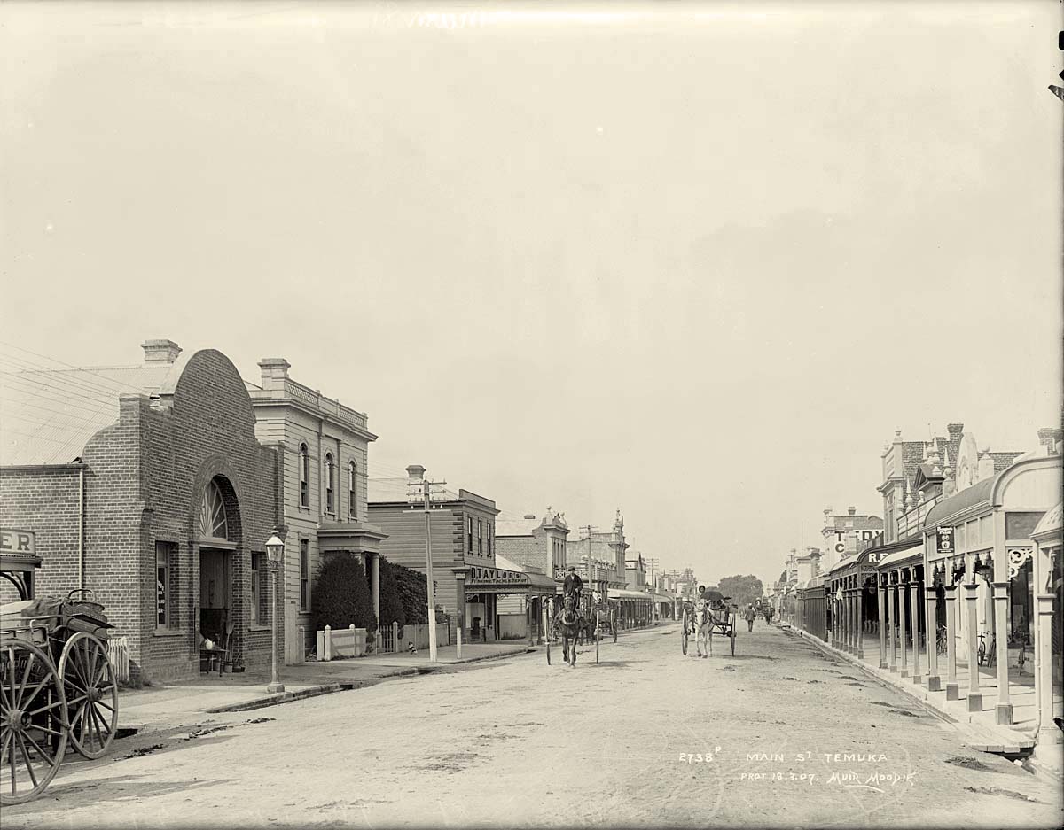 Temuka. Main Street, circa 1905