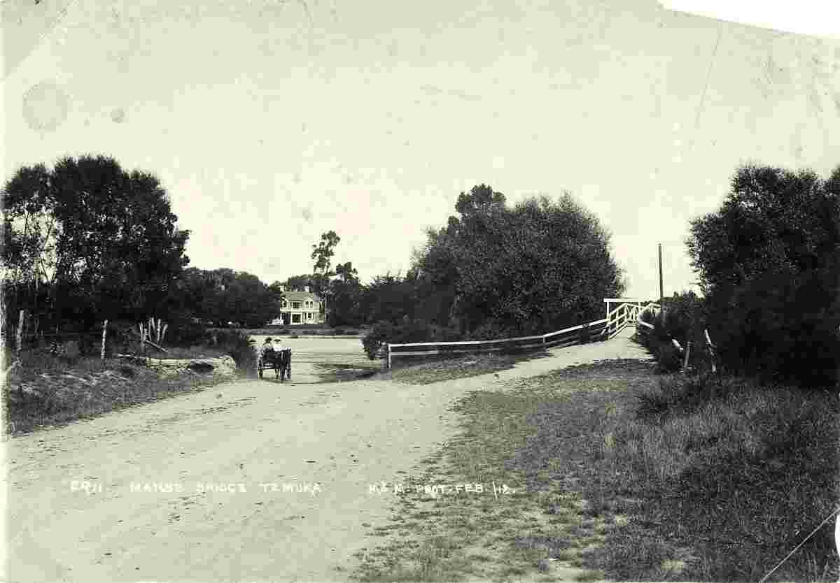 Temuka. Manse Bridge, 1912
