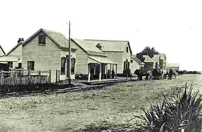 Temuka. View of Main Street, circa 1880's