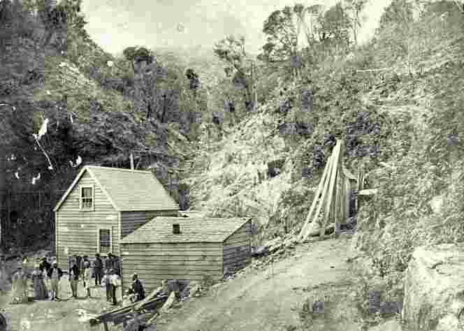 Thames. Shotover Mine, Kuranui Creek, circa 1870's