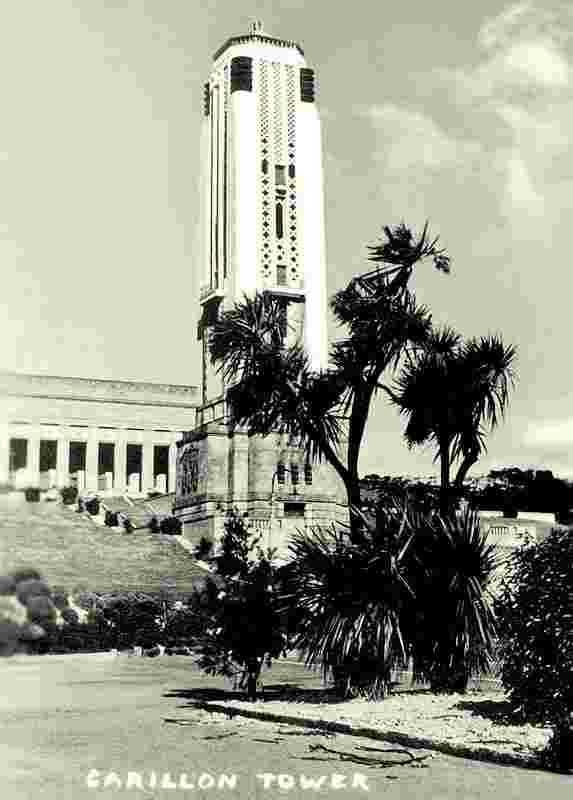 Wellington. Carillon Tower, National War Memorial, 1932