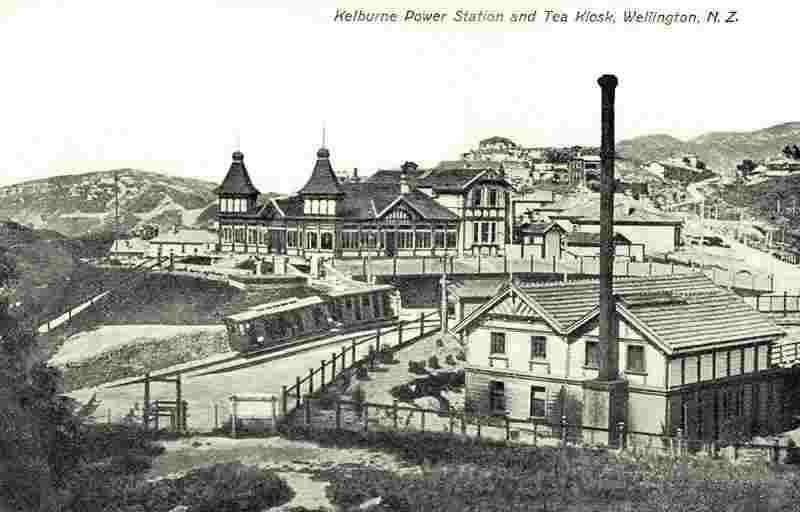 Wellington. Kelburne Power Station and Tea Kiosk, 1904