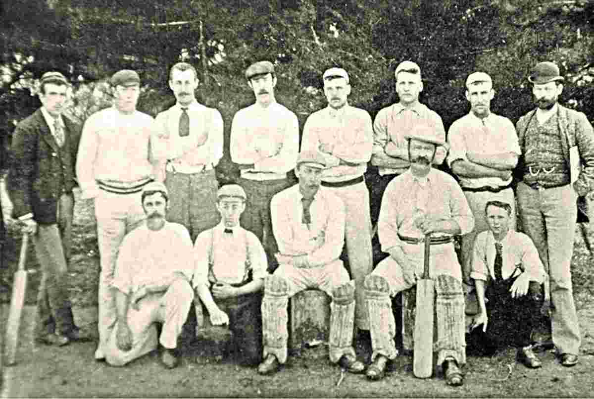 West Melton. Members of the Cricket Club