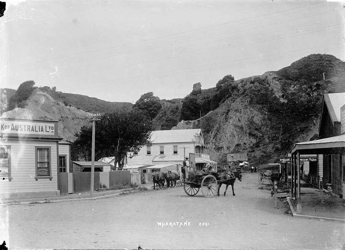 Whakatane township, circa 1910
