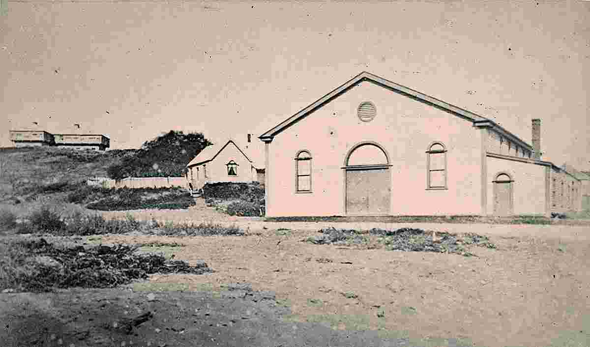 Whanganui. Garrison Hall, circa 1870