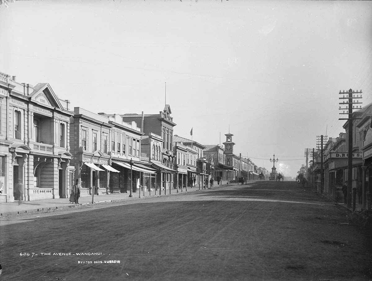 Whanganui. Victoria Avenue, 1886