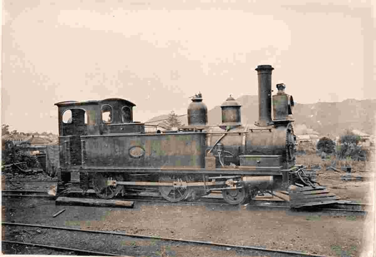 Whangarei. Old class 'L' steam locomotive, circa 1911