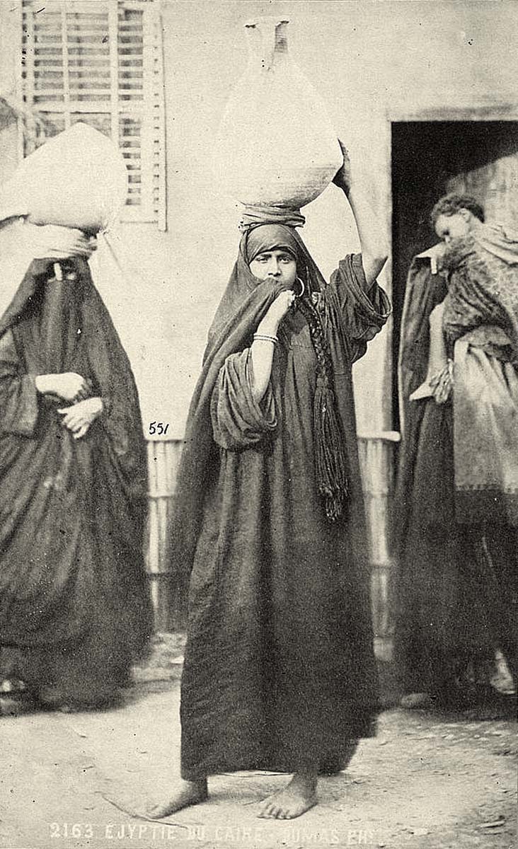 Cairo. Egyptian womans, circa 1890