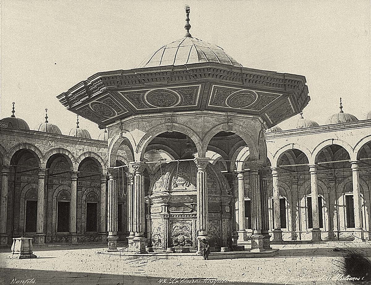 Cairo. Mosque Mohammad Ali fountain of ablution, circa 1890