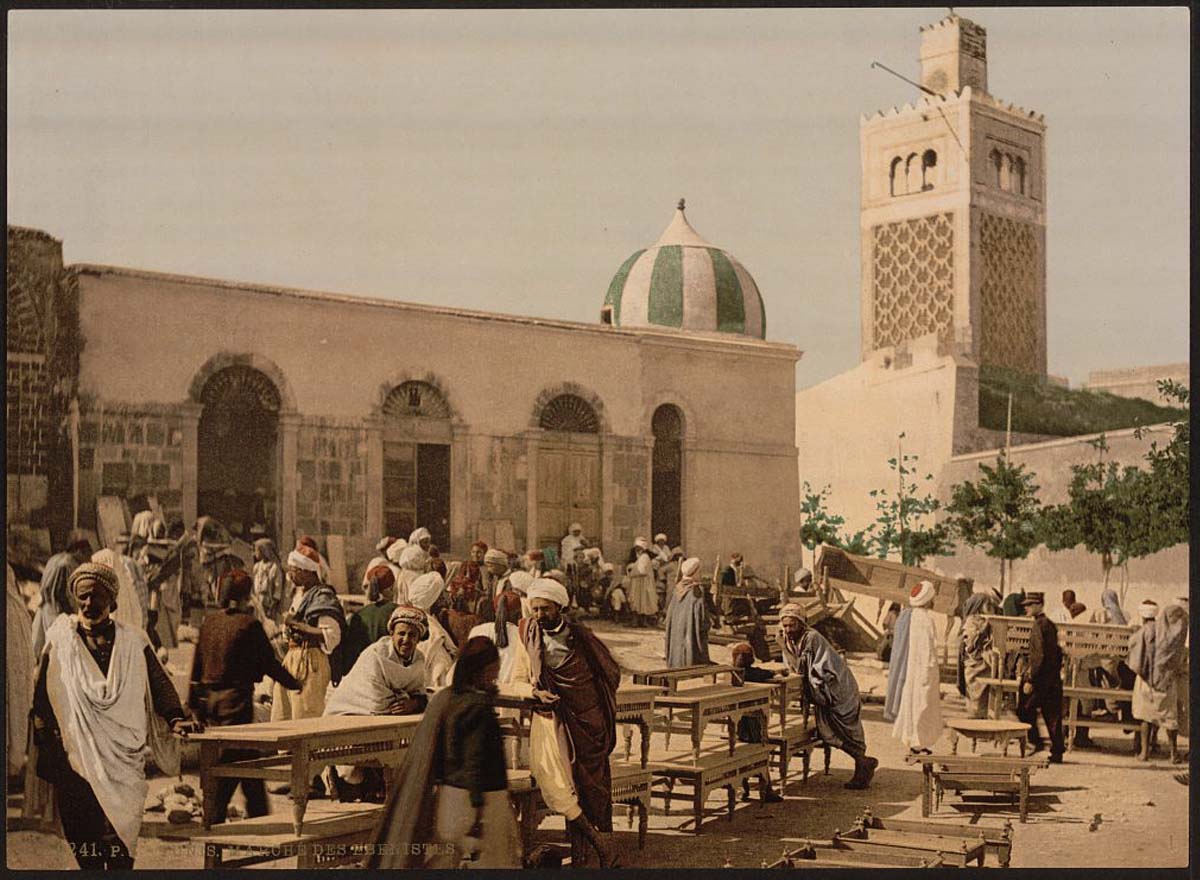 Tunis. Ebony market, circa 1890