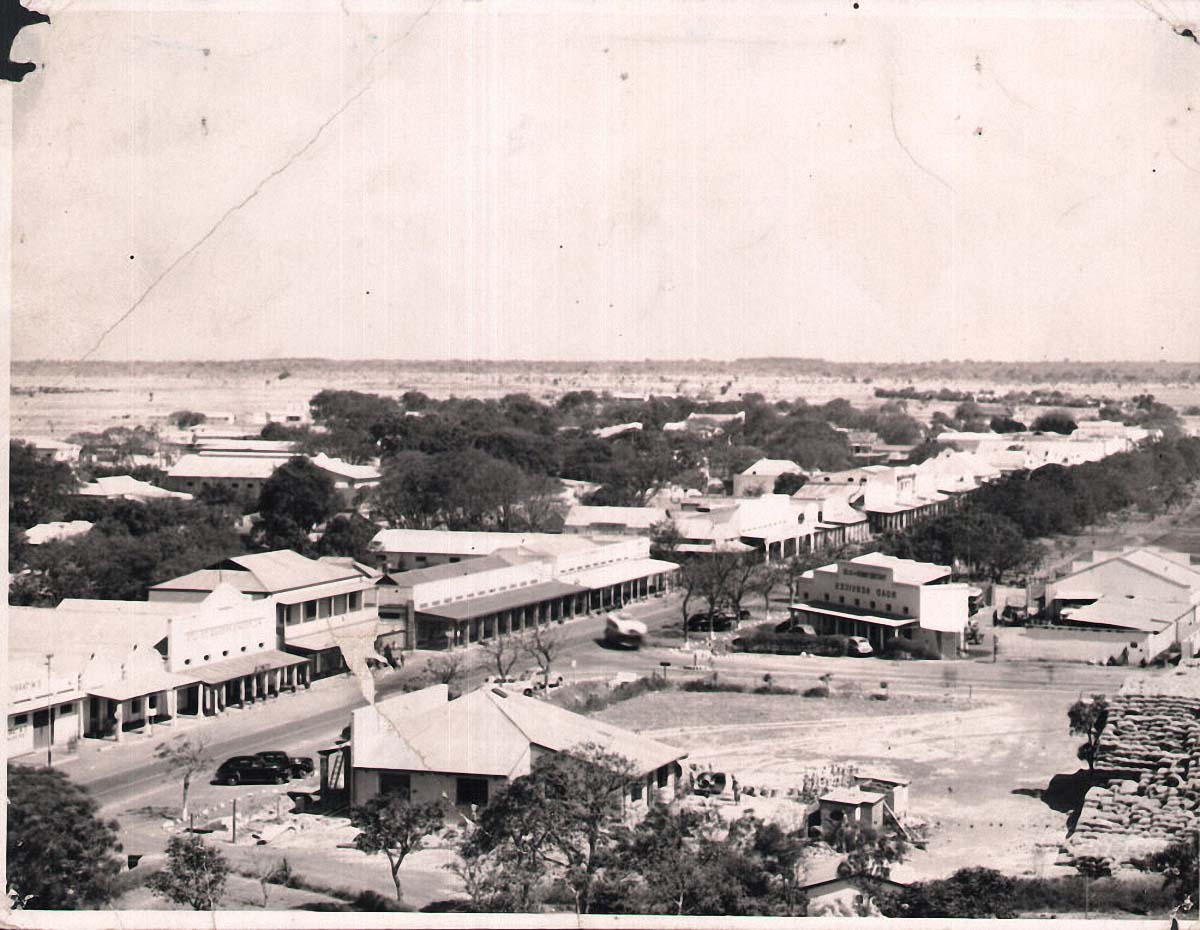Lusaka. Panorama of the city street