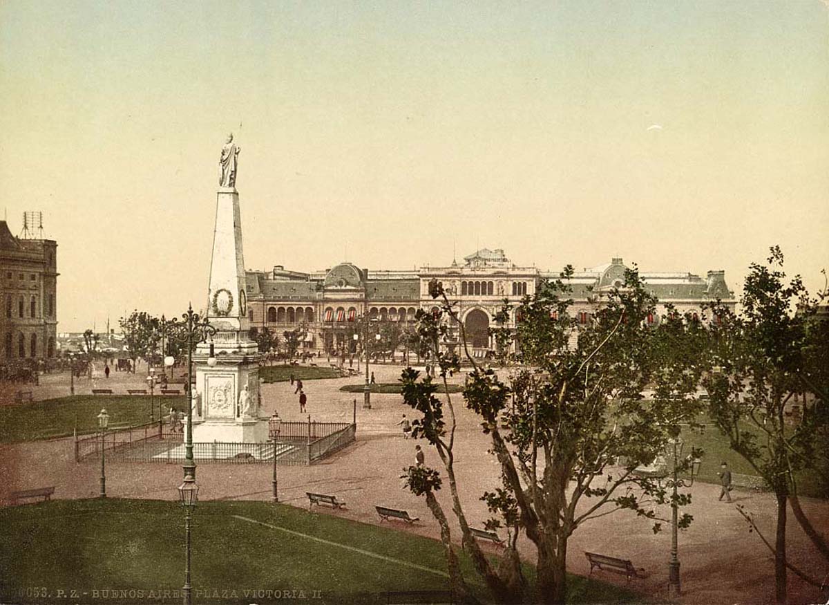 Buenos Aires. Plaza Victoria, circa 1890