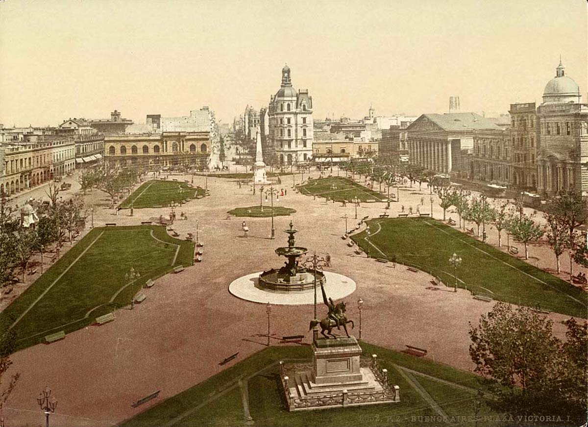 Buenos Aires. Plaza Victoria, circa 1890