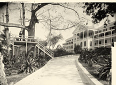 Nassau. In grounds of the 'Royal Victoria' Hotel, circa 1900