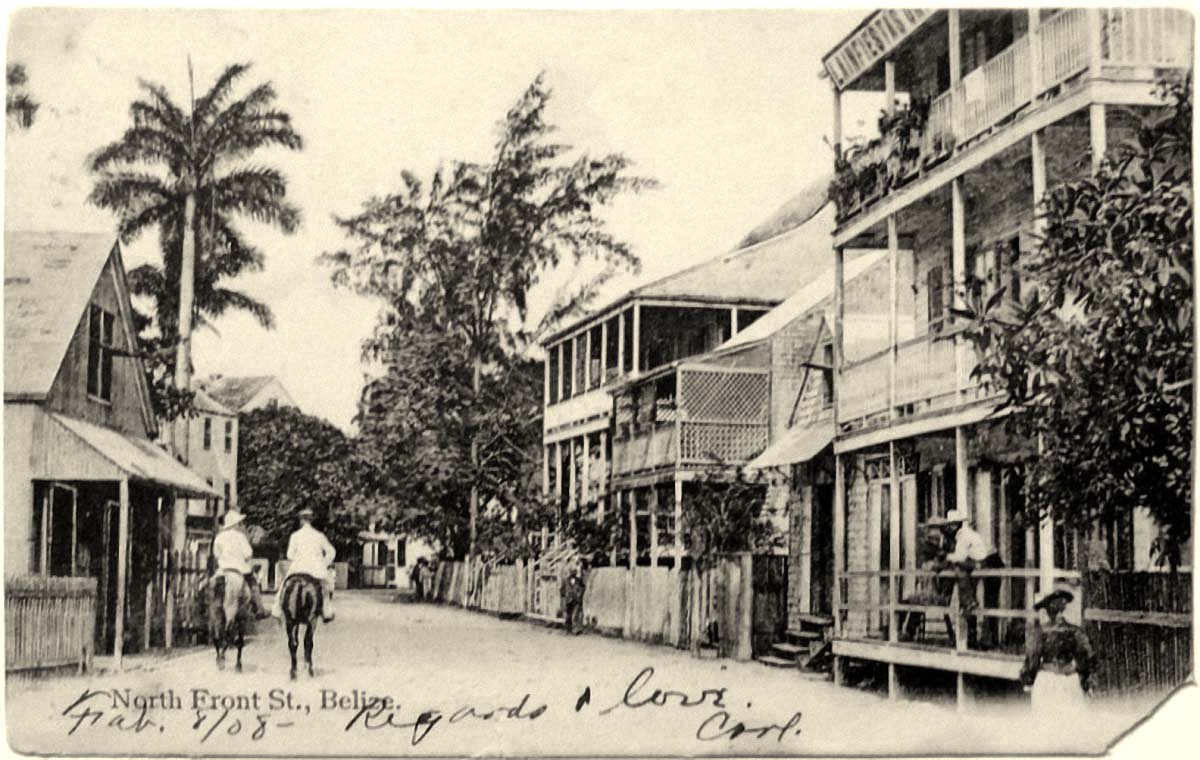 Belize City. North Front Street, 1908