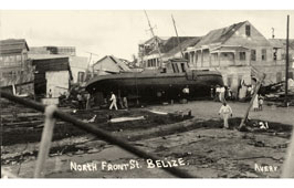 Belize City. North Front Street, Hurricane, 1931