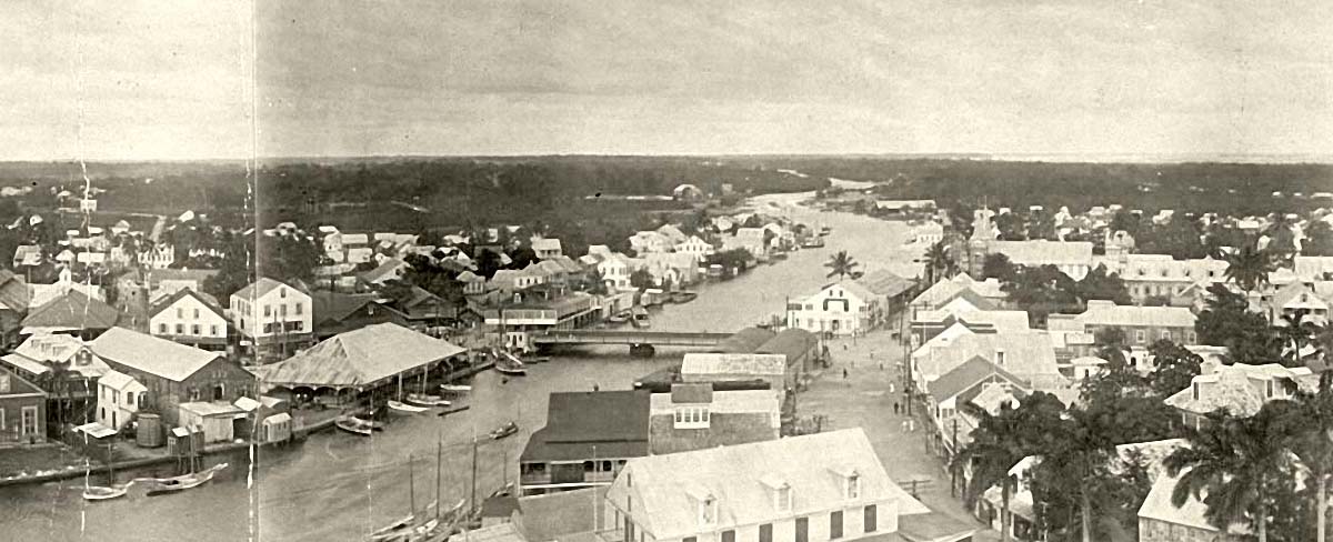 Belize City. Panorama of the city, 1914