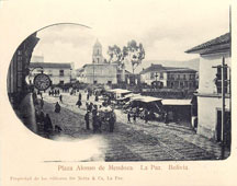 La Paz. Alonso de Mendoza Square