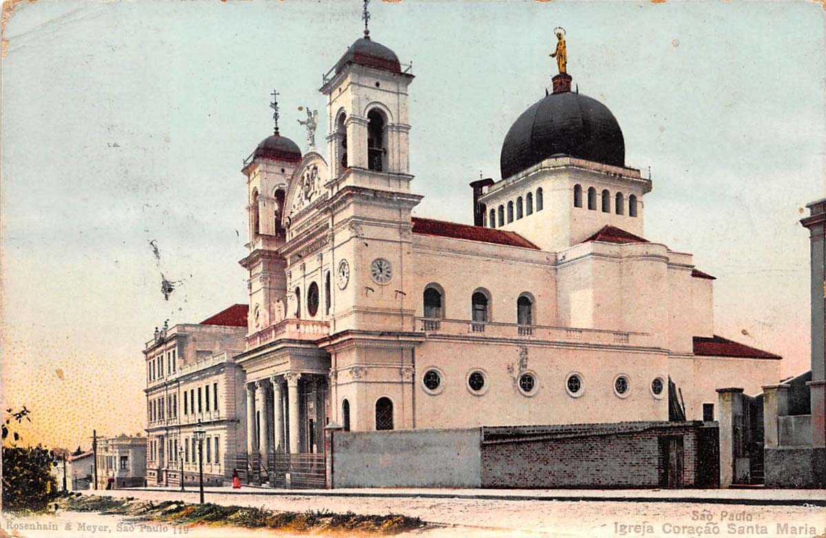 São Paulo. Heart of Santa Maria Church, 1906