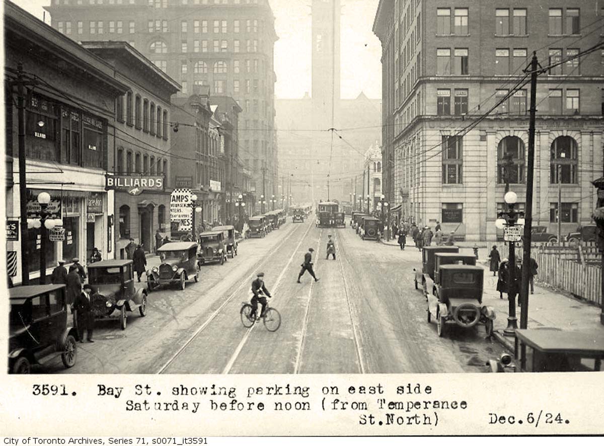 Toronto. Bay street, 1924