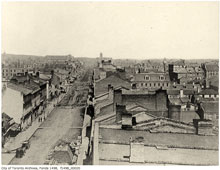 Toronto. Panorama of city, 1856