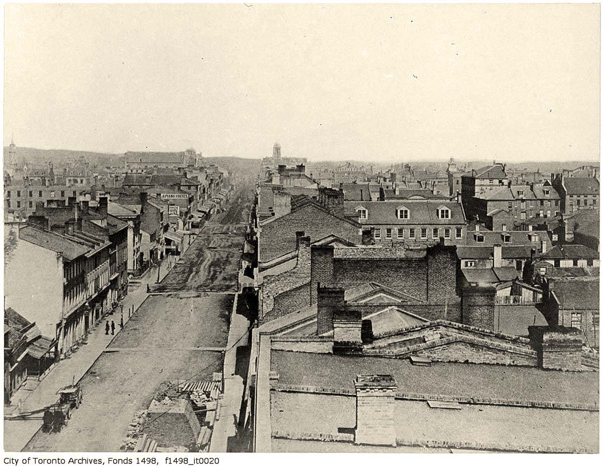 Toronto. Panorama of city, 1856