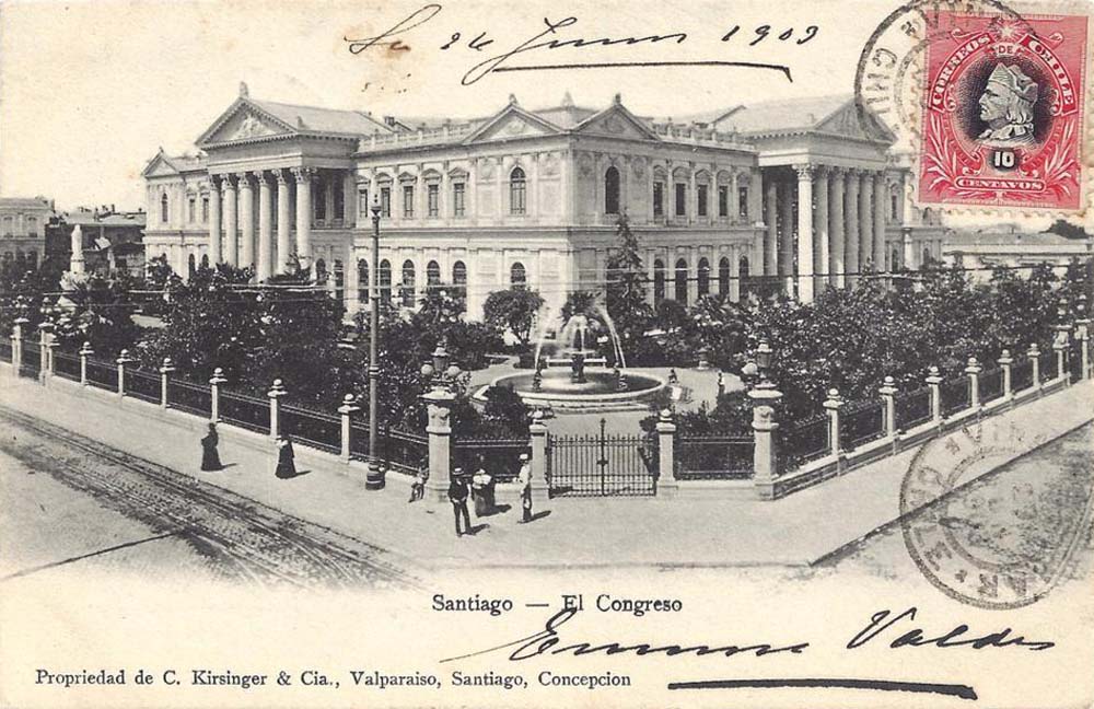 Santiago. El Congreso (The congress), 1903